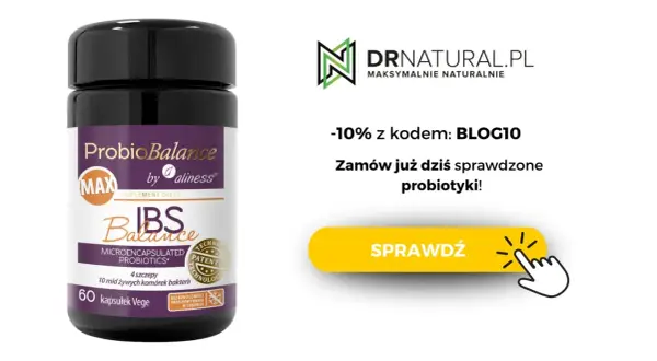 ProbioBalance MAX - probiotyk na jelita od Aliness. 60 kapsułek vege. Zamów już dziś sprawdzone probiotyki!