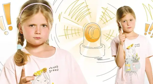 Dwie dziewczynki z wykrzyknikami i syreną ostrzegawczą. Czy to sygnał, że trzeba zwrócić uwagę na białaczka objawy?